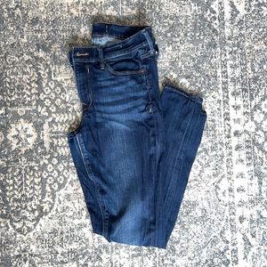 Express legging mid rise. Size 8R. Dark wash. Worn